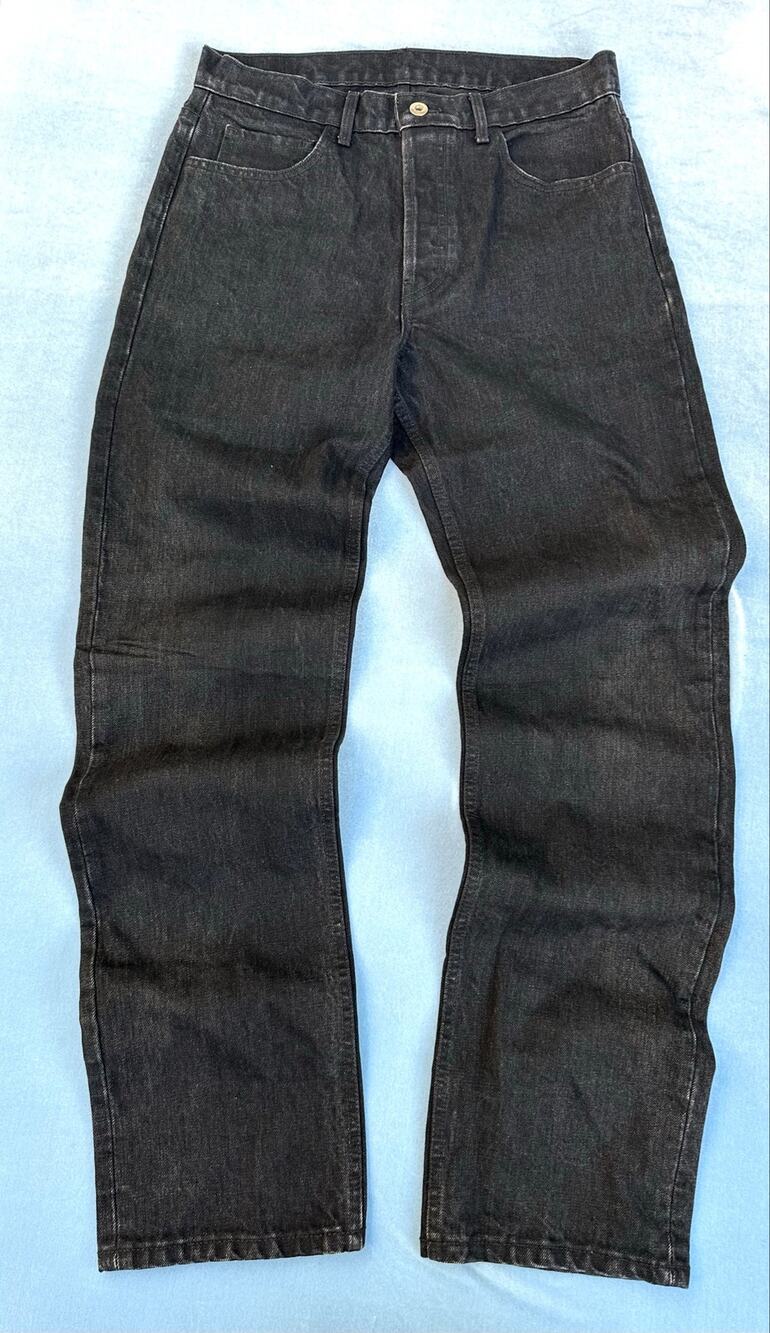 Frank Ocean Blonded Black Denim Jeans Size 32 Straight Leg Made In USA